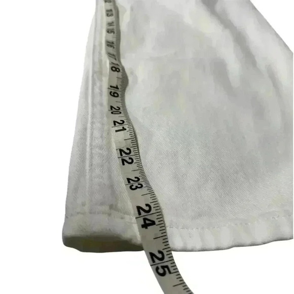 Ralph Lauren High-Rise Relaxed Cropped Jean White Size 8 - Picture 9 of 12